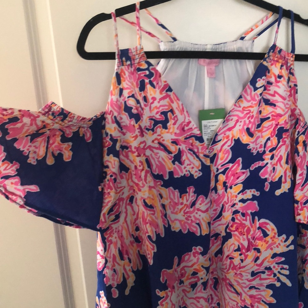 NWT Lilly Pulitzer Bellamie top, Its Eelectric, S - Picture 4 of 6